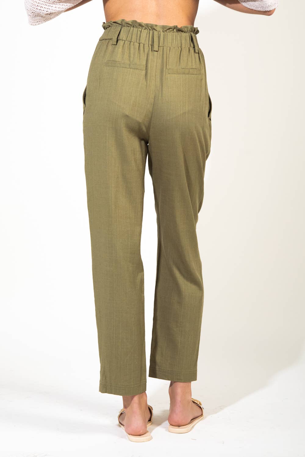 High Waisted Linen Pants