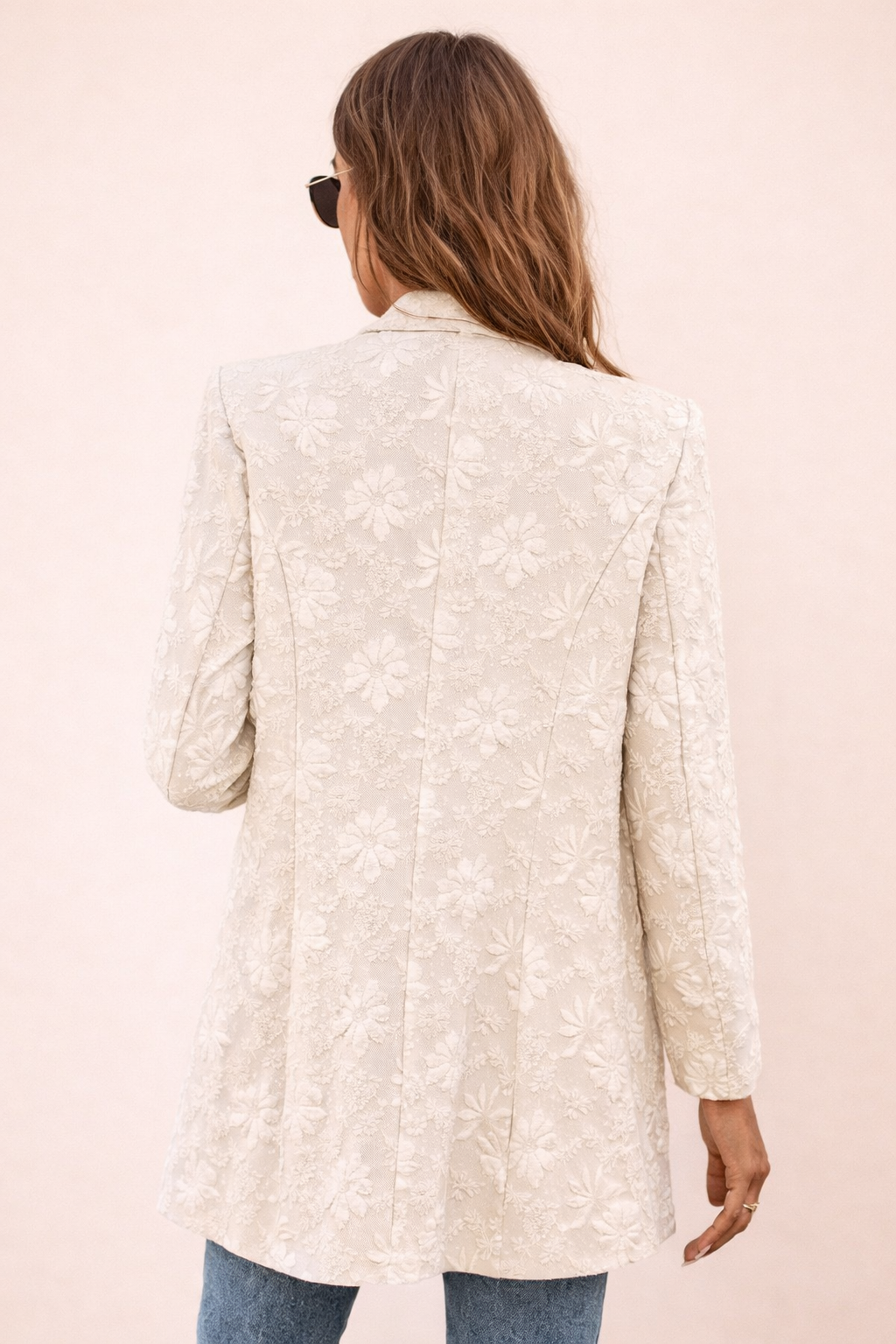 Floral Embroidered Blazer