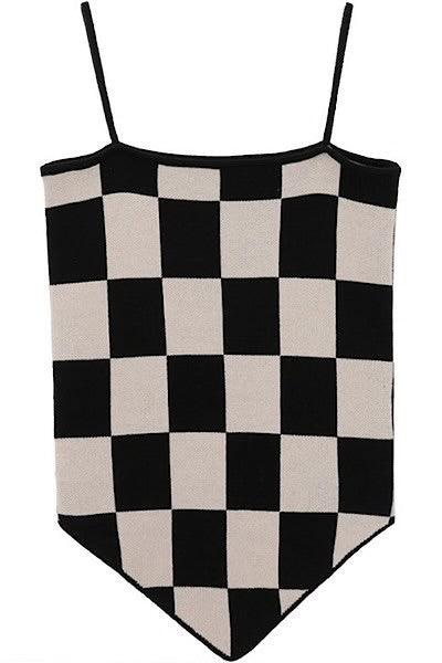 Checkmate Knit Tank