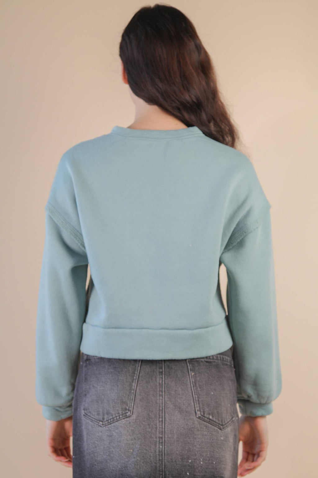 Cable Contrast Detail Knit Pullover
