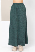 High Waist Crinkled Wide Leg Pants